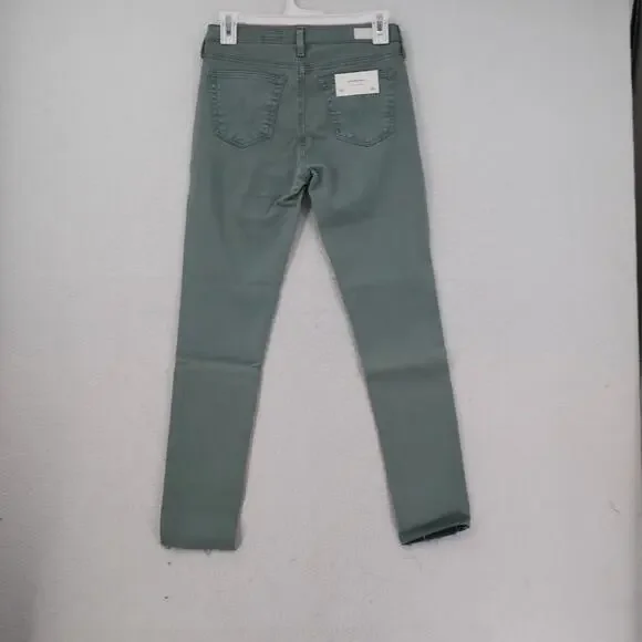 NEW AG Adriano Goldschmied Legging Super Skinny Ankle Jeans Green Size 4 26 - Picture 12 of 13